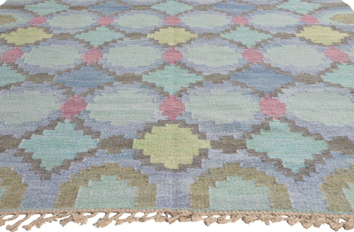 6 x 8 - Blue Vintage Swedish Rug - 78470