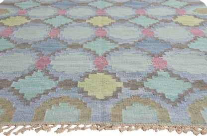 6 x 8 - Blue Vintage Swedish Rug - 78470