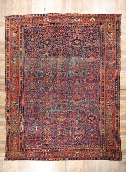 13 x 17 Blue Antique Persian Sultanabad Rug 78920