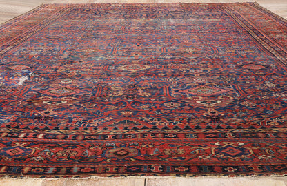13 x 17 Blue Antique Persian Sultanabad Rug 78920