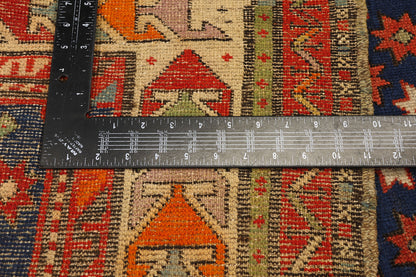 3 x 4 Antique Caucasian Kazak Prayer Rug 78977