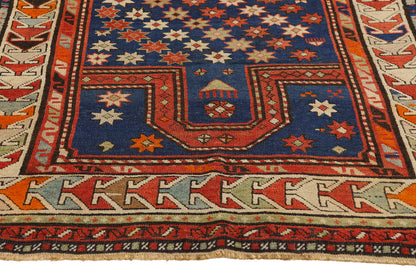 3 x 4 Antique Caucasian Kazak Prayer Rug 78977