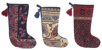 1 x 2 Antique Rug Christmas Stocking 79110