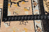 8 x 11 Vintage Black Oushak Rug 79276