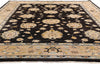 8 x 11 Vintage Black Oushak Rug 79276