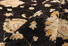 8 x 11 Vintage Black Oushak Rug 79276