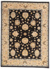 8 x 11 Vintage Black Oushak Rug 79276