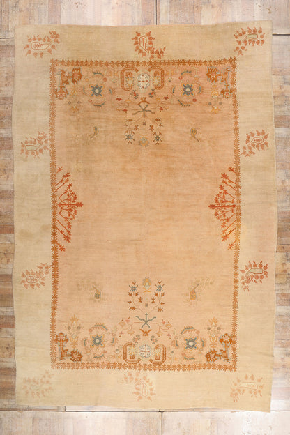 11 x 16 Rust Antique Turkish Oushak Rug 79278