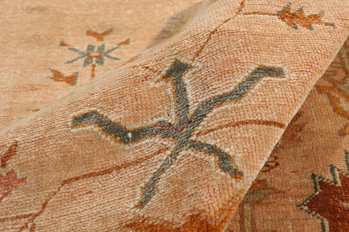 11 x 16 Rust Antique Turkish Oushak Rug 79278