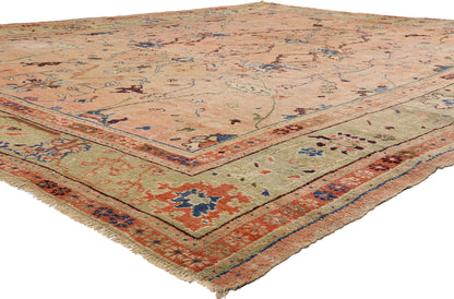 11 x 14 - Peach Antique Oushak Rug - 79291