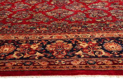 14 x 17 - Red Antique Sarouk Rug - 79351