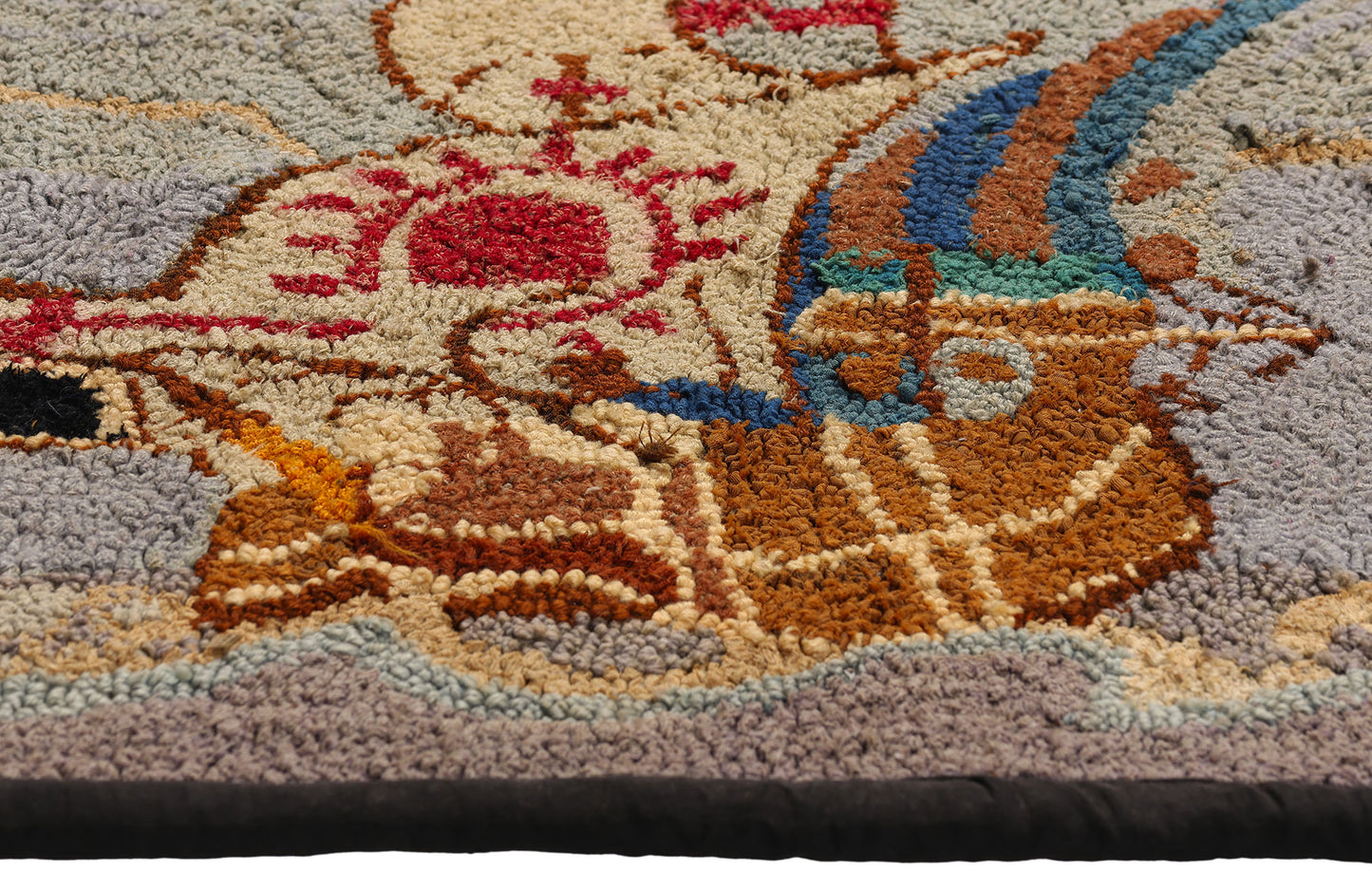 2 x 3 - Blue Antique Hook Rug - 79355