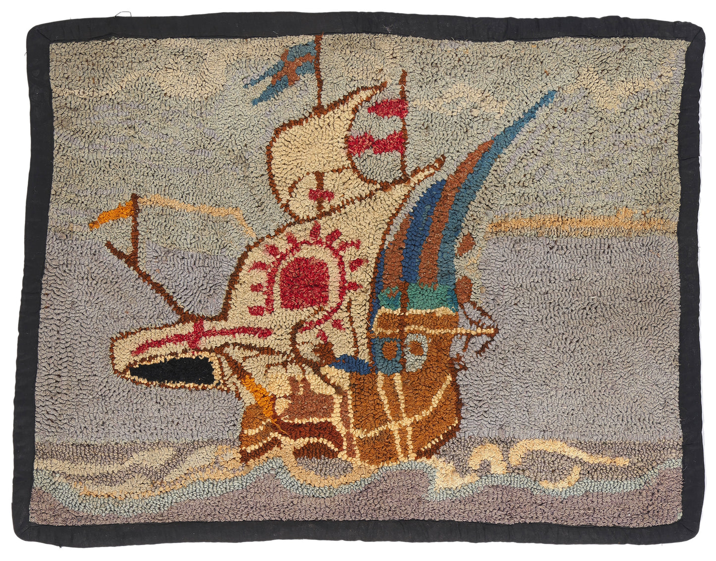 2 x 3 - Blue Antique Hook Rug - 79355