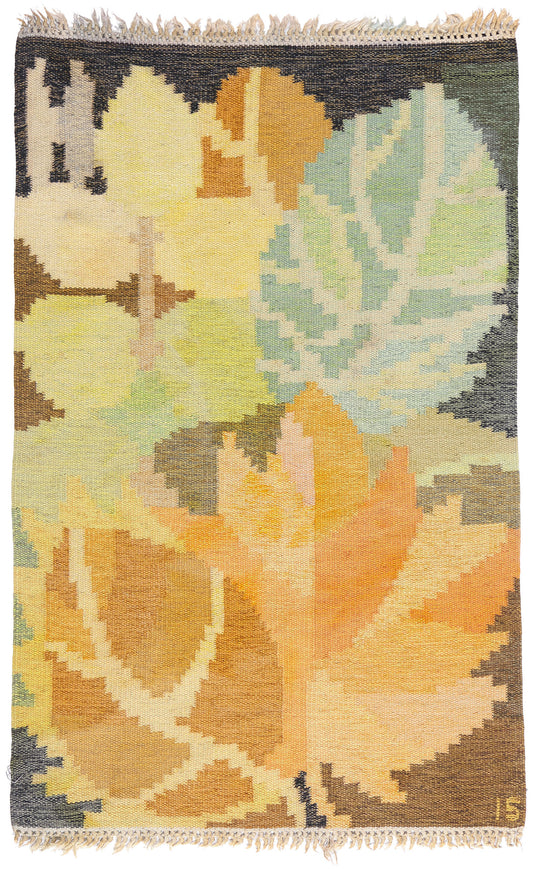 3 x 4 - Multicolor Vintage Kilim Rug - 79357