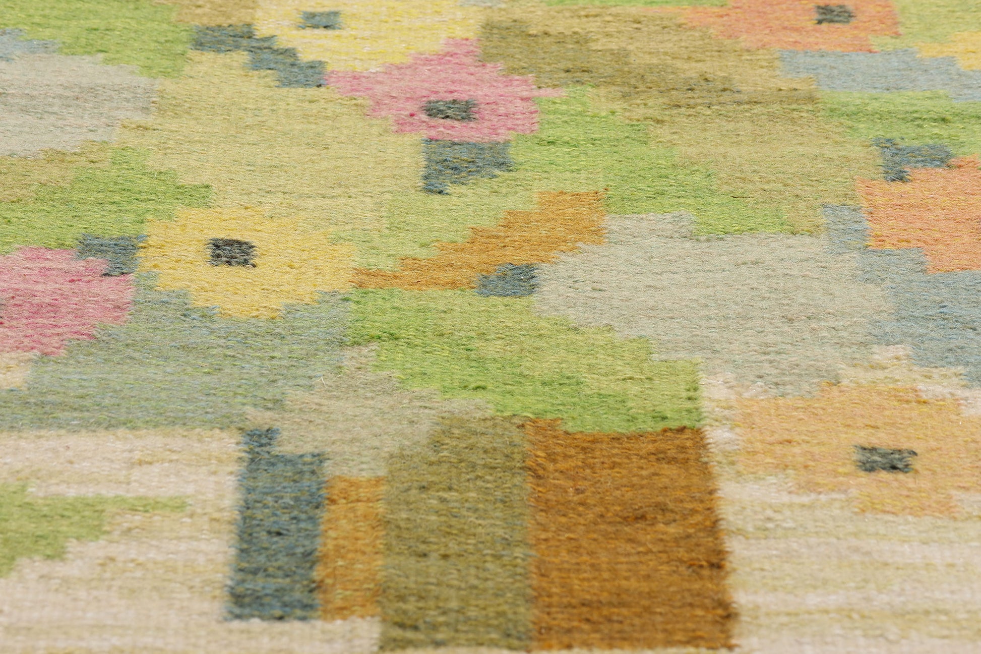 2 x 3 - Vintage Ingegerd Silow Swedish Rollakan Rug - 79358