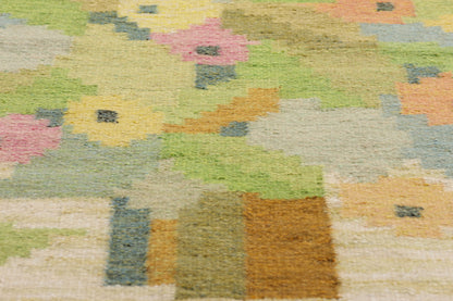 2 x 3 - Vintage Ingegerd Silow Swedish Rollakan Rug - 79358