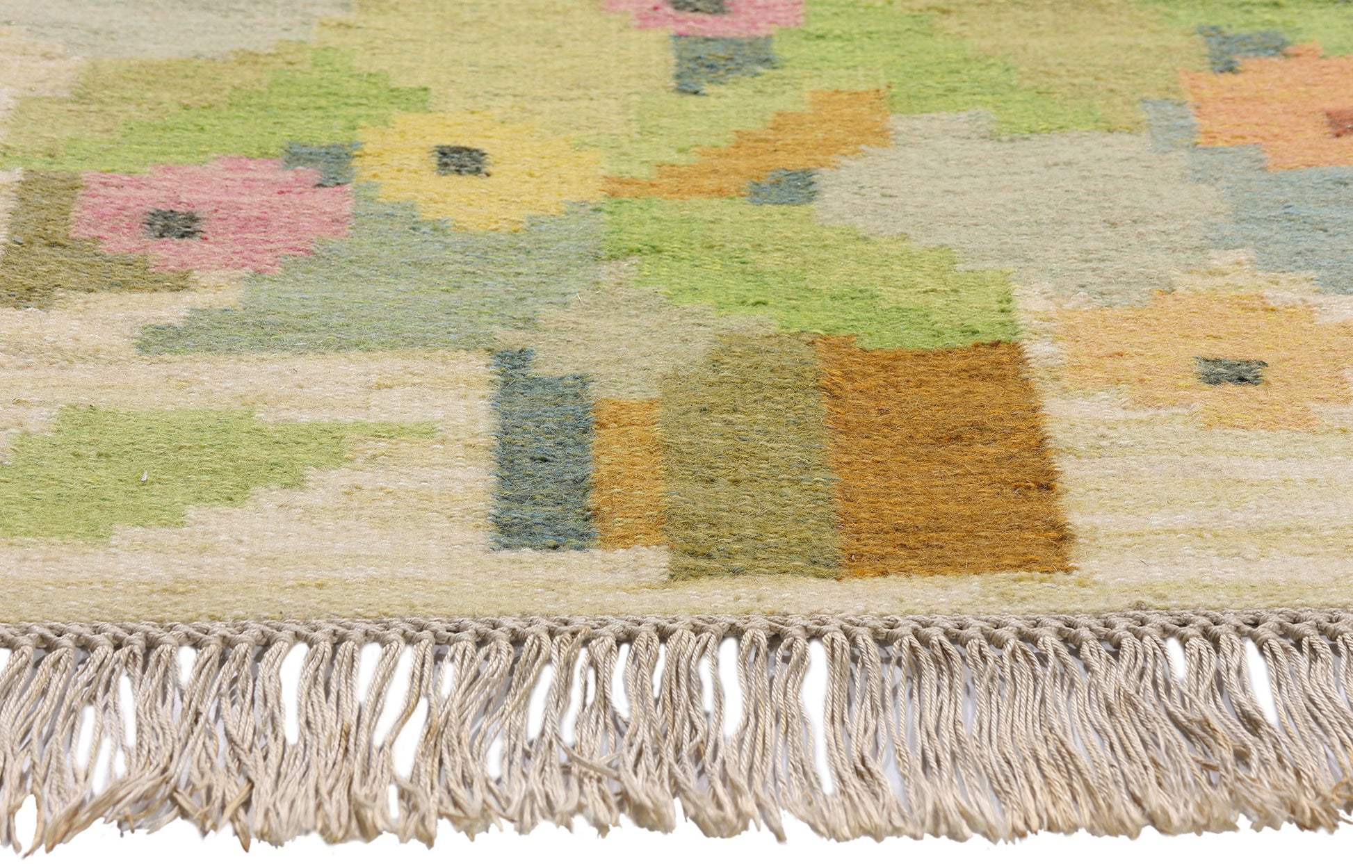 2 x 3 - Vintage Ingegerd Silow Swedish Rollakan Rug - 79358