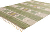 5 x 7 - Green Vintage Ingegerd Silow Swedish Rollakan Rug - 79359