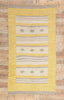 5 x 9 - Yellow Vintage Swedish Rollakan Rug - 79360