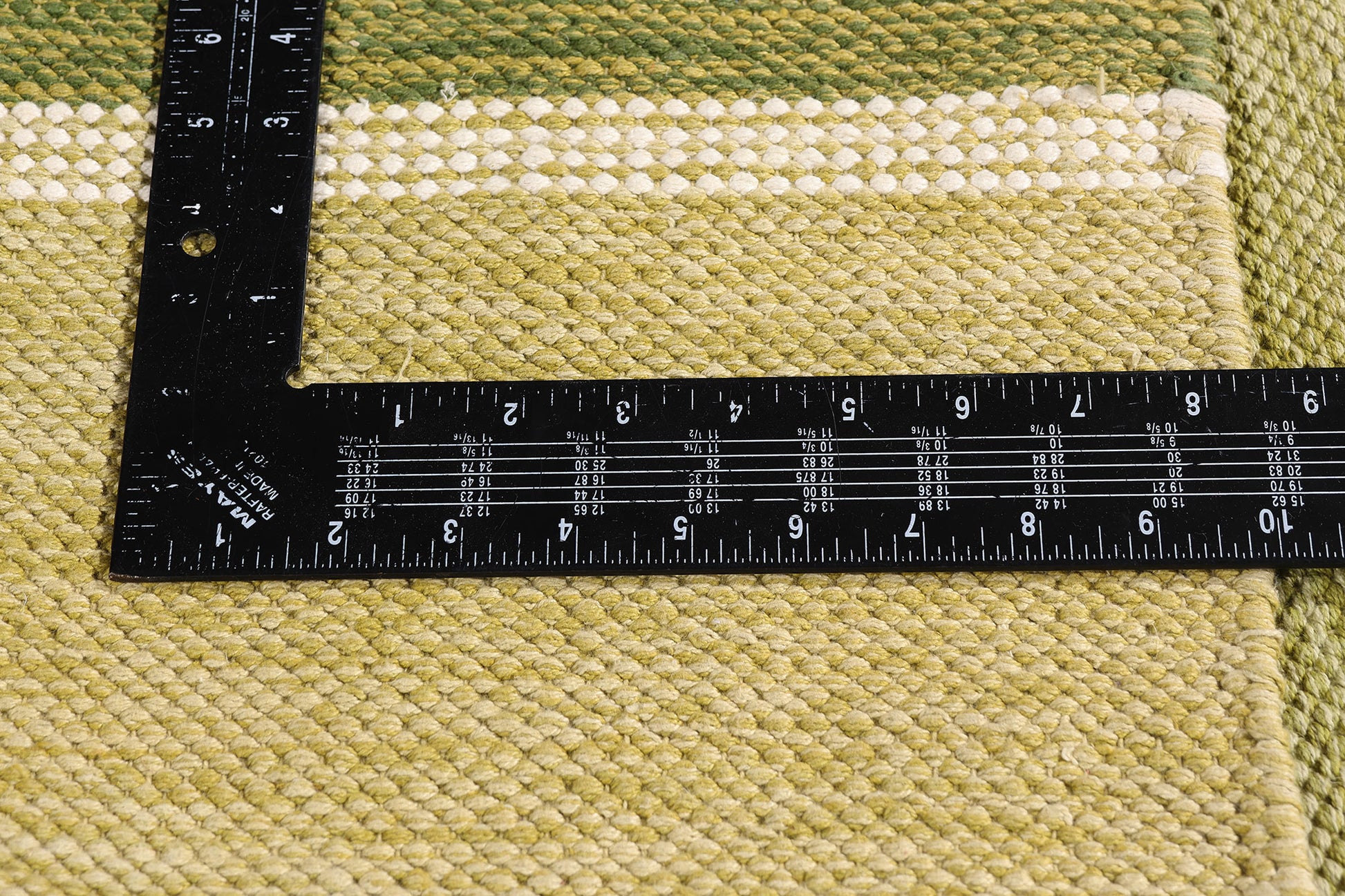 5 x 7 - Green Vintage Swedish Rollakan Rug - 79361