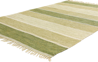 5 x 7 - Green Vintage Swedish Rollakan Rug - 79361