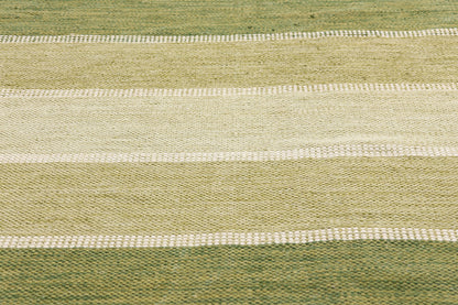 5 x 7 - Green Vintage Swedish Rollakan Rug - 79361