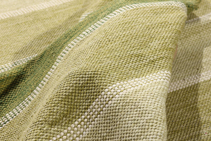 5 x 7 - Green Vintage Swedish Rollakan Rug - 79361