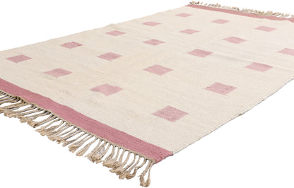 5 x 7 - Ivory Vintage Finnish Rollakan Rug - 79362