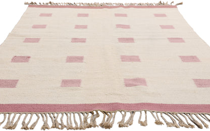 5 x 7 - Ivory Vintage Finnish Rollakan Rug - 79362