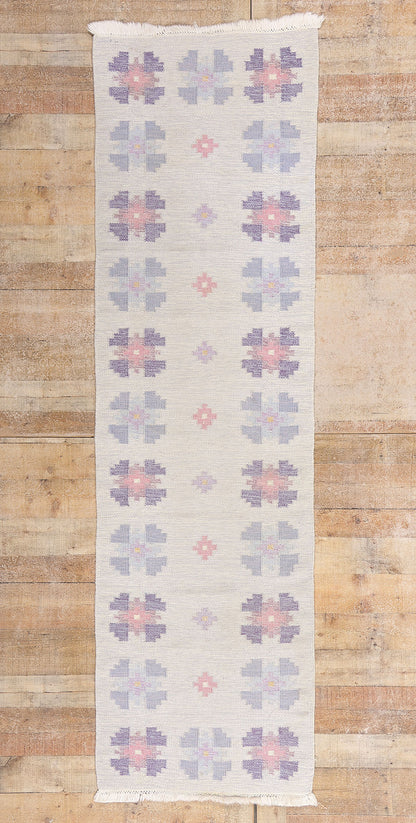 3 x 9 - Gray Vintage Kilim Rug - 79363