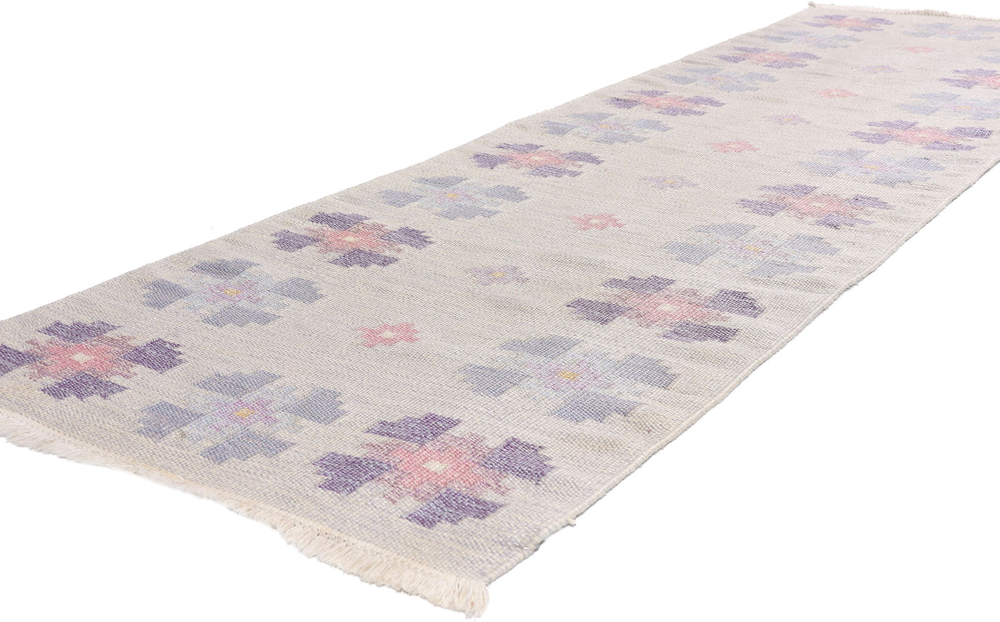 3 x 9 - Gray Vintage Kilim Rug - 79363