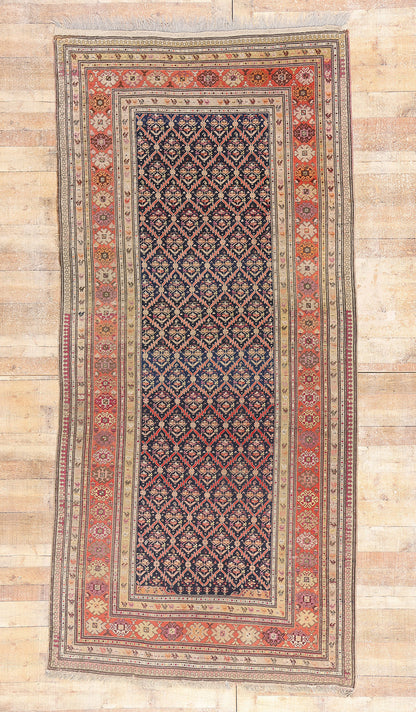 5 x 11 - Navy Blue Antique Karabakh Rug - 79365