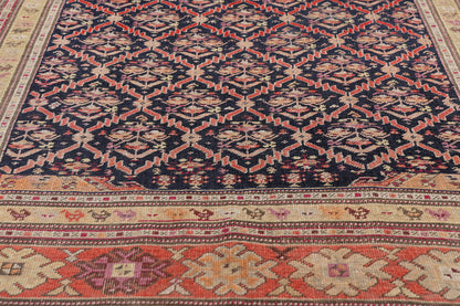 5 x 11 - Navy Blue Antique Karabakh Rug - 79365