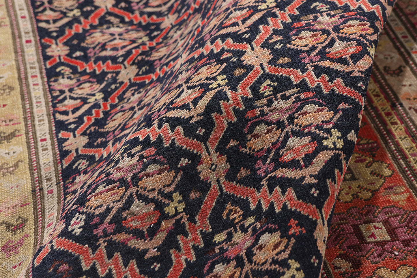 5 x 11 - Navy Blue Antique Karabakh Rug - 79365