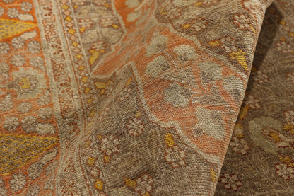 4 x 5 - Rust Antique Tabriz Rug - 79366