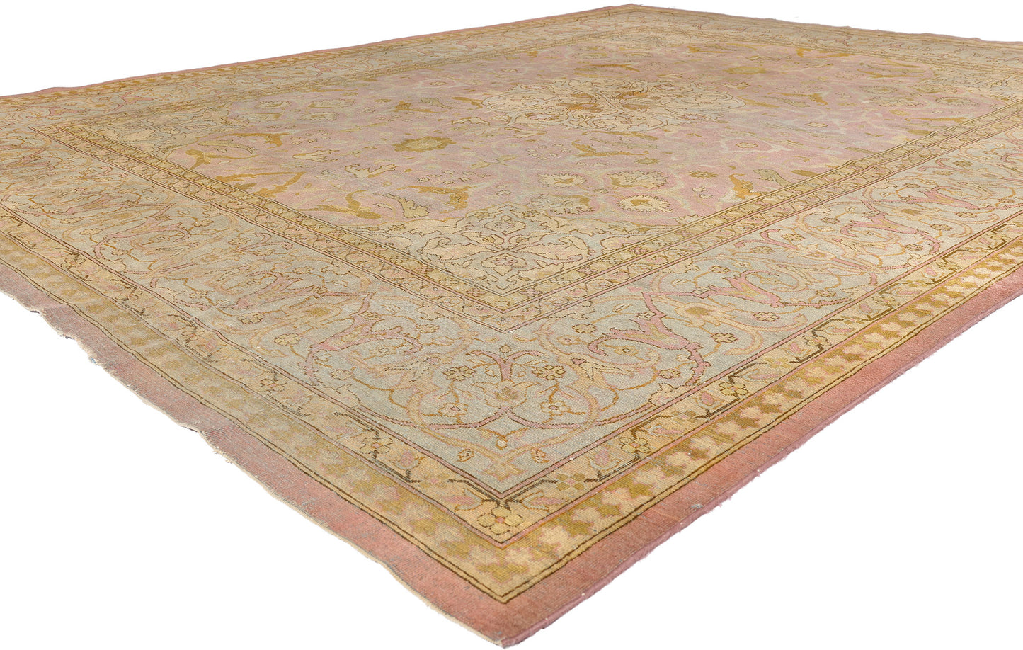 11 x 14 - Pink Antique Agra Rug - 79367