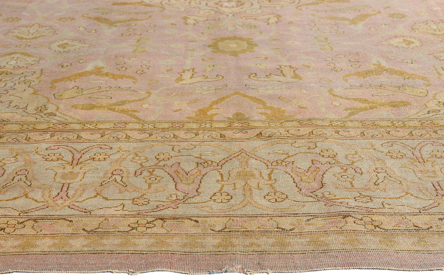 11 x 14 - Pink Antique Agra Rug - 79367