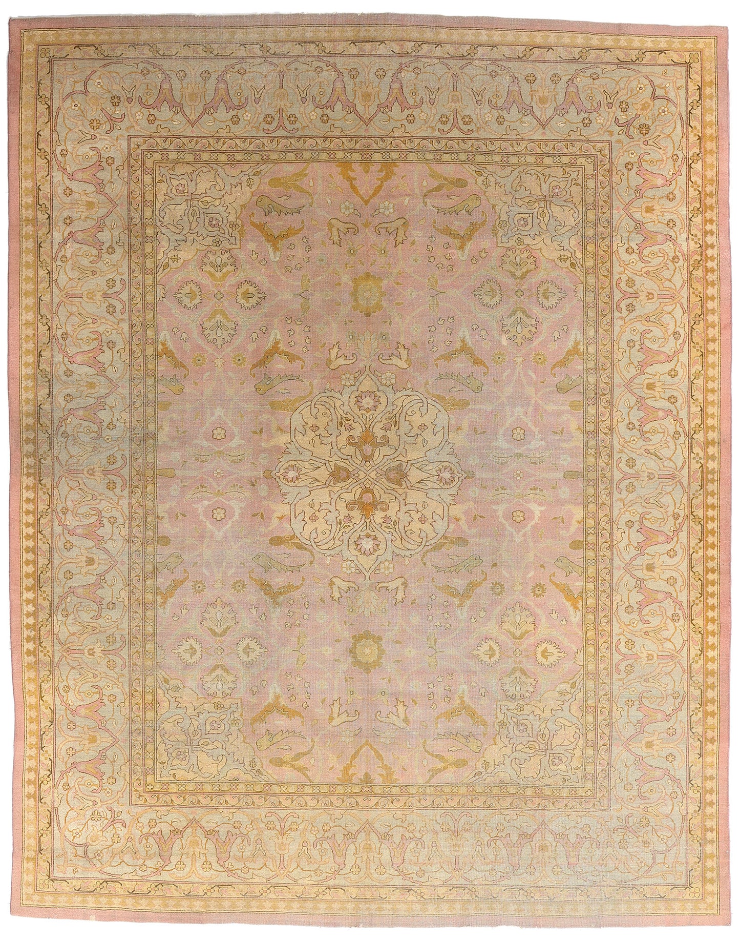 11 x 14 - Pink Antique Agra Rug - 79367