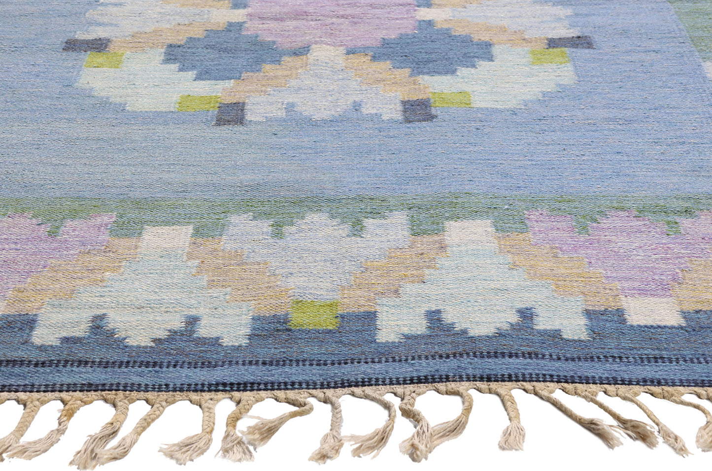 5 x 7 - Light Blue Vintage Kilim Rug - 79368