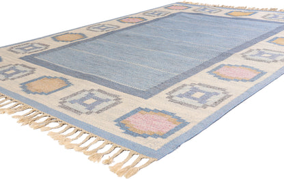6 x 8 - Blue Vintage Kilim Rug - 79369