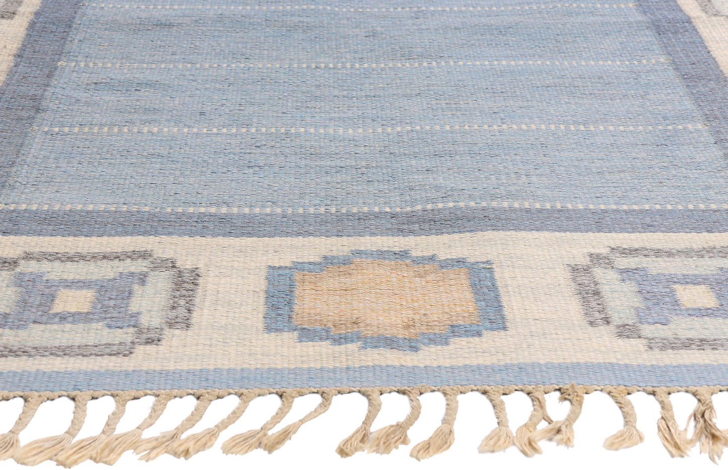 6 x 8 - Blue Vintage Kilim Rug - 79369