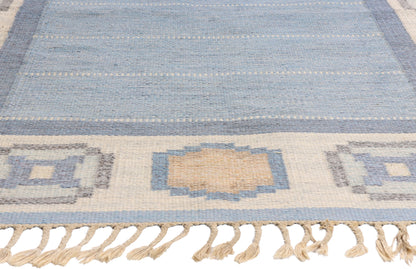 6 x 8 - Blue Vintage Kilim Rug - 79369