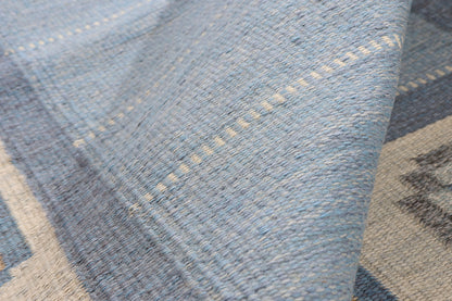 6 x 8 - Blue Vintage Kilim Rug - 79369