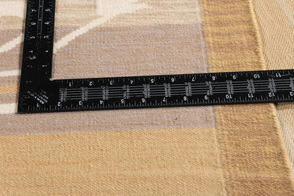 7 x 9 - Beige Vintage Swedish Rollakan Rug - 79370