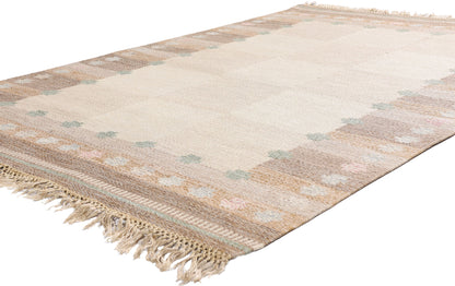 5 x 7 - Ivory Vintage Kilim Rug - 79371