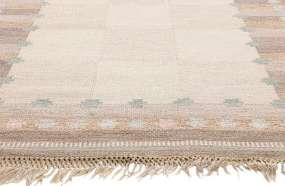 5 x 7 - Ivory Vintage Kilim Rug - 79371
