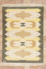 5 x 6 - Beige Vintage Swedish Rollakan Rug - 79372