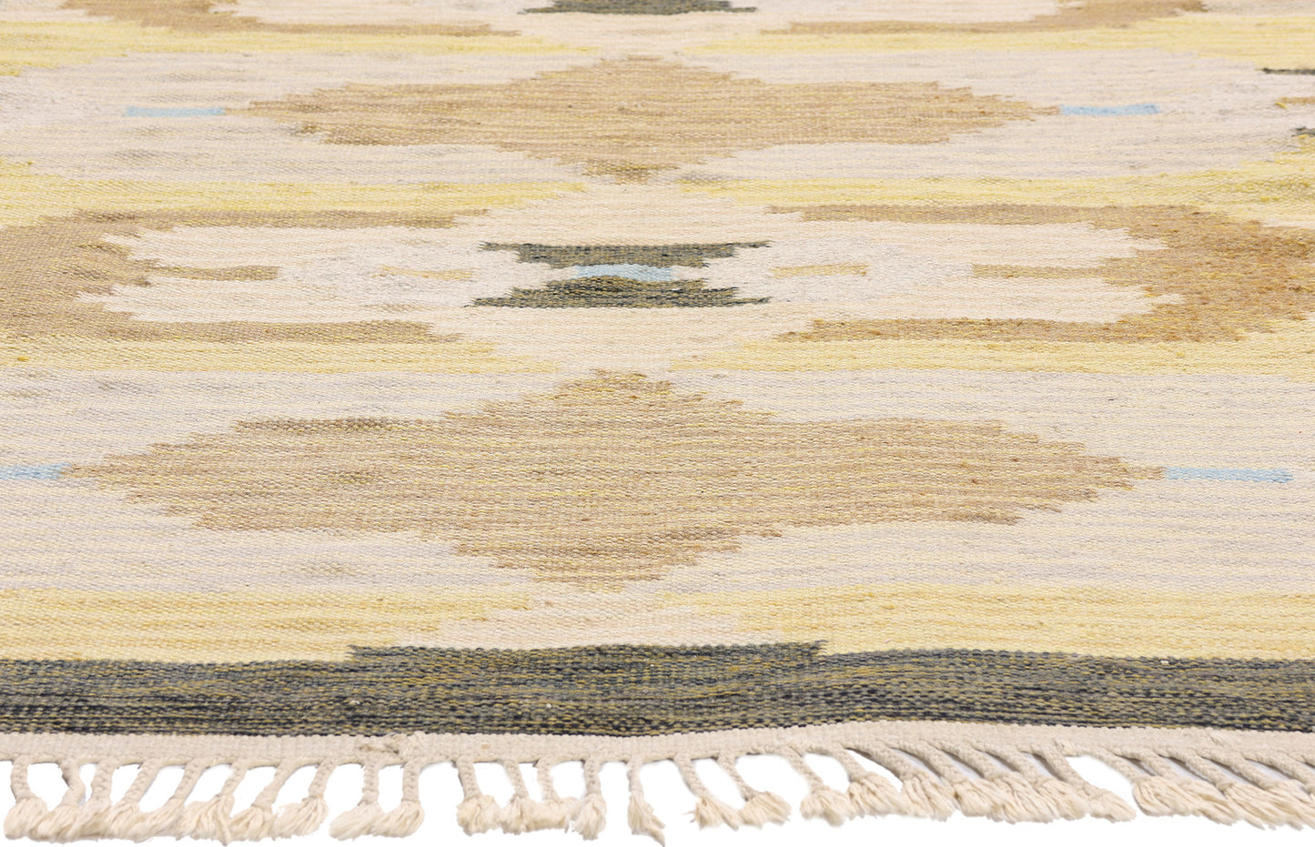 5 x 6 - Beige Vintage Swedish Rollakan Rug - 79372