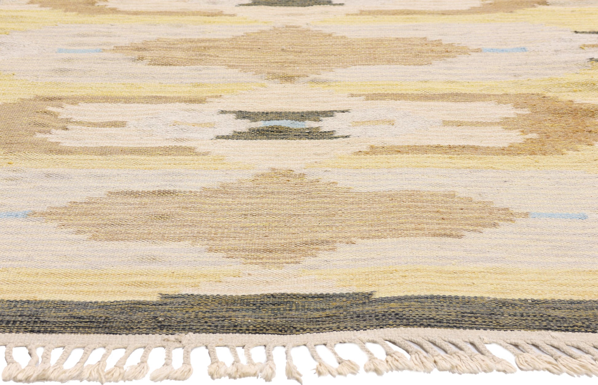 5 x 6 - Beige Vintage Swedish Rollakan Rug - 79372