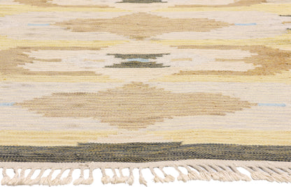 5 x 6 - Beige Vintage Swedish Rollakan Rug - 79372